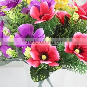 High Quality Artificial Flower Bouquet Decorative Flower Bouquet Landscaping Flowers for Wholesale thumbnail-2