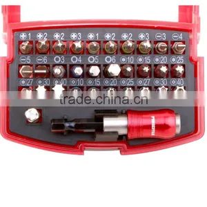 32pcs Ratchet Screwdriver Bit Torx Phillips Hex Slotted Holder and Quick Release Magnetic Bits Set thumbnail-2