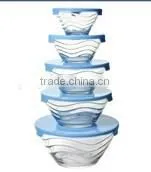 GH054 5pcs Glass Bowl Set With Deco thumbnail-2