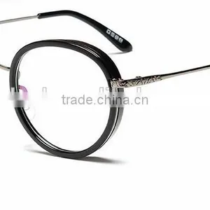 New 2016 Metal Leg Frames Fashionable Retro Glass Frame Flat Lens Can Match Myopia Glasses thumbnail-2