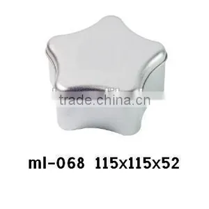 115*115*52mm Star Shape Tin Box for Christmas thumbnail-2