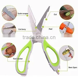 Magnetic Refrigerator Kitchen Scissors Multifunction Stainless Steel Scissors thumbnail-1
