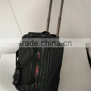 Ployester Nylon Leather Boston Bag With Wheel thumbnail-1