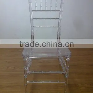Qingdao Popular Clear Transparent Colored Resin Sillas Tiffany Chair for Wedding thumbnail-2