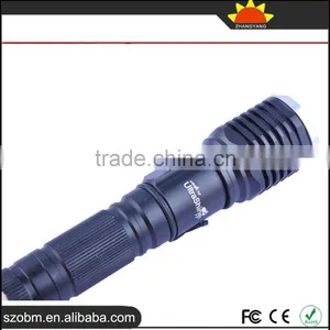 2016 Wholesale UltraShine F7 T6 LED Rechargeable Aluminum Alloy LED Flashlight Torch thumbnail-3