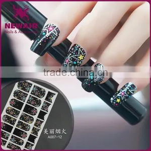 New Air High Quality Glitter Stickers Custom Nail Wraps Printing thumbnail-1