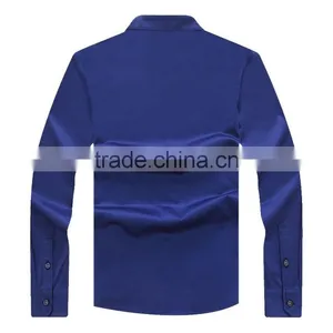 Raidyboer Men's Solid Color Long Sleeve t Shirt 100%cotton With Placket Raidy Boer thumbnail-3