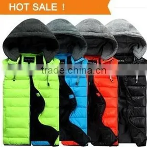 New Arrival Winter Sleeveless Women'S Hooded Lady Fashion Casual Waistcoat Shiny Vest Down-Padded JACKET thumbnail-1