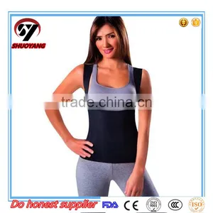Customer Logo Printing Hot Sweat Neoprene Shapewear Body Shaper Slimming Sauna Vest for Women thumbnail-1
