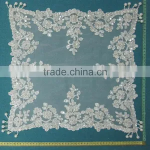 Fashion Handmade Embroidery Tablecloth Beaded Table Cloth for Wedding thumbnail-1