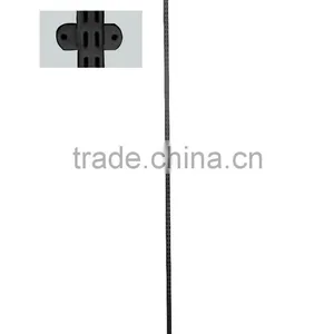 Black 1" Double Slotted Pole Tubing and Standard for Clothes Shop thumbnail-4