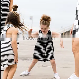 2016 Summer Stripe Printing Matching Mother Daughter Dresses Clothes thumbnail-4