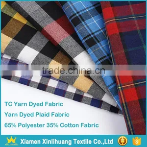 Hot Sale Widely Used 65% Polyester 35% Cotton TC Yarn Dyed Weave Fabric thumbnail-1