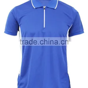Hot Sale Fashion Unisex Polo T-Shirt With Zip thumbnail-4