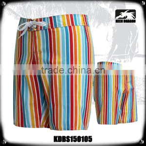 Factory Directly Vertical Rainbow Stripes Mens Swimwear Wholesale thumbnail-1