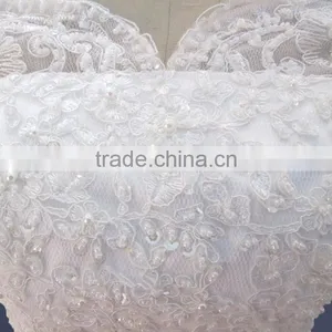 Hot Sexy Sweeteart Beaded Low Back White Wedding Dress thumbnail-3