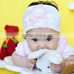 2014 Handmade Lace Hair Bow Wholesale Kids Hair Alligator Clip thumbnail-1