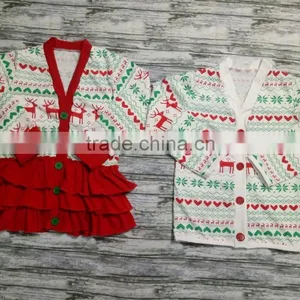 Pajamas for Christmas Day Girl Boy Home Wear in Winter Wholesale Price Kids Clothes thumbnail-1