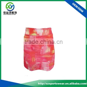 High Quality Fashional Sublimation Women Dress Colorful Golf Skirt thumbnail-1