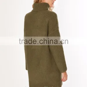 2017 New Design Turtle Neck Girls Sweater Dress thumbnail-2