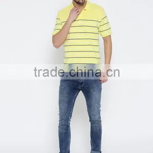 2017 Guangzhou Shandao Garment OEM Customized 180g 100% Cotton Men Striped Short Sleeve Polo Shirt thumbnail-5