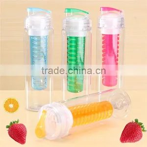 Hot Sale Fashion 760ml Sports Health Fruit Juice Bottle Water Tour Outdoor Sport Cup Bottle Plastic Bottle Four Colors thumbnail-2
