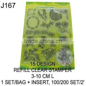 J167 15 DESIGN REFILL CLEARS STAMPER thumbnail-1