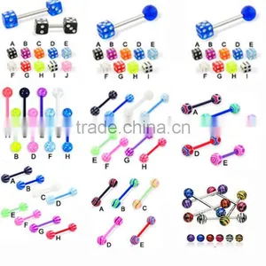 Wholesale Low Price Tongue Ring /tongue Jewelry /tongue Piercing Ring thumbnail-1
