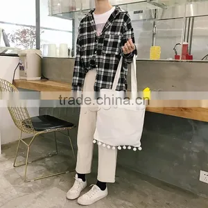 Chinese Supplier Shopping Eco Recycled Canvas Rectangle Handbag Tote Bag thumbnail-3
