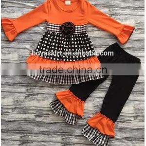 2017 New Arrival Cute Halloween Party Clothing for Girls Design Kids Toddler Girl Clothing Sets thumbnail-3