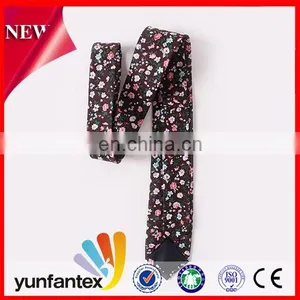 2016 Fashional Floral Printed Plain Cotton Neckties for Young Men thumbnail-3