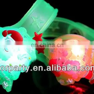 LHB-03 LED Flashing Santa Claus Christmas Tree Bracelet thumbnail-1