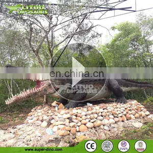 Mini Golf Decoration Artificial Crocodile Animatronic Animal thumbnail-1