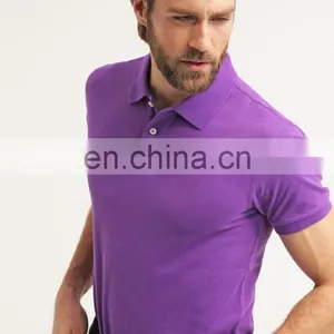 Fashion Men Gray Plain Slim Fit Polo Shirts Custom Embroidery thumbnail-4