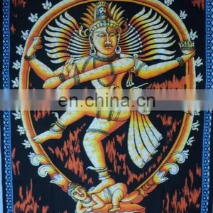 Hindu Prints BATIK PRINTED WALL TAPESTRY FROM INDIA LOT OF 50 PCS thumbnail-3