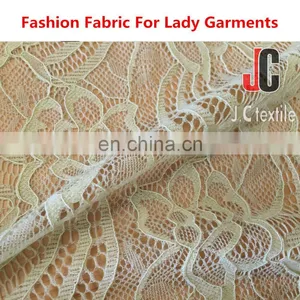 Shaoxing AL004 JC Soft Lace Fabric Wholesale Nylon Spandex Lace thumbnail-3
