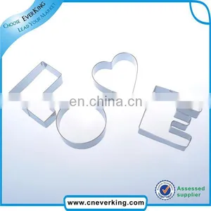Christmas Decoration Supplies Color Love Shape Coated Cookie Cutter thumbnail-3