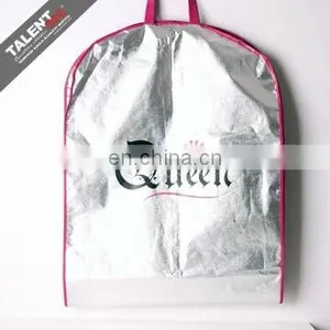 Custom Private Logo Printed Nonwoven Suit Carrier Bag for Garment thumbnail-2