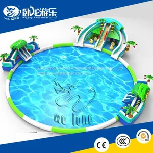 Happy Water Cube Inflatable Slide/ Inflatable Water Games/ Inflatable Pool thumbnail-1
