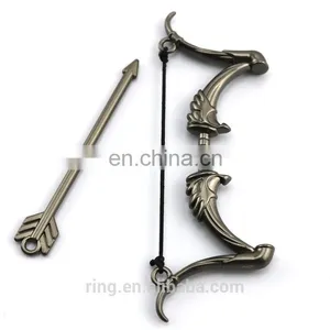 Metal Bow and Arrow Set Weapon Model Legend of Zelda Weapon Jewelry thumbnail-3