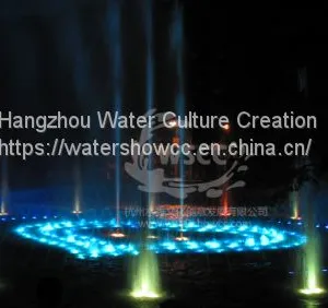 Dancing Fountain Music Fountain Light Show in the Amusement Park thumbnail-2