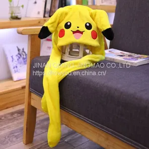 OEM ODM Pikachu Hat With Ears Shaking With a Pinch / a Cute Net Red Rabbit Hat thumbnail-5