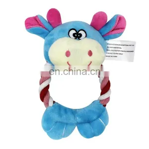 Hot Sale Fashion Colorful Pet Toy Wholesale Squeak Animals Shape Dog Plush Toys thumbnail-5