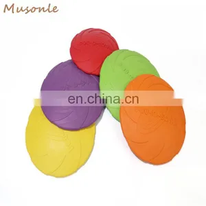 Chewing Resistant Flyer Rubber Training Dog Fetch Toy Flying Disc thumbnail-3