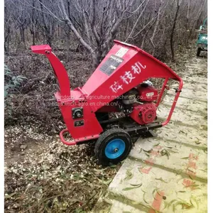 With Hydrualic Feeding System Electric Wood Chipper Shredder Commercial Wood Shredder thumbnail-1