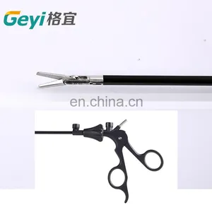 GEYI Reusable 5mm Curved Straight Scissors Laparoscopic Surgical Instruments Forceps thumbnail-5