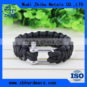 Wholesale Customer Cheap Escape Nylon Mountaineering Bracelet With Whistle thumbnail-2