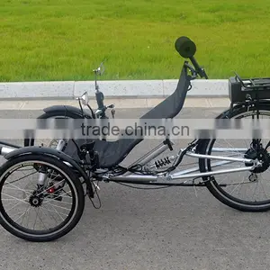 Single Person 3 Wheel Electric Recumbent Tricycle thumbnail-5