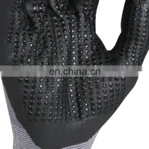 Comfortable Working Safety Full Palm Nitrile Coating With Finger Gloves for Worker Customized Size Worker thumbnail-2