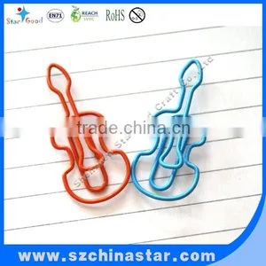 Lower MOQ Music Shaped Paper Clip Guitar Clip thumbnail-1